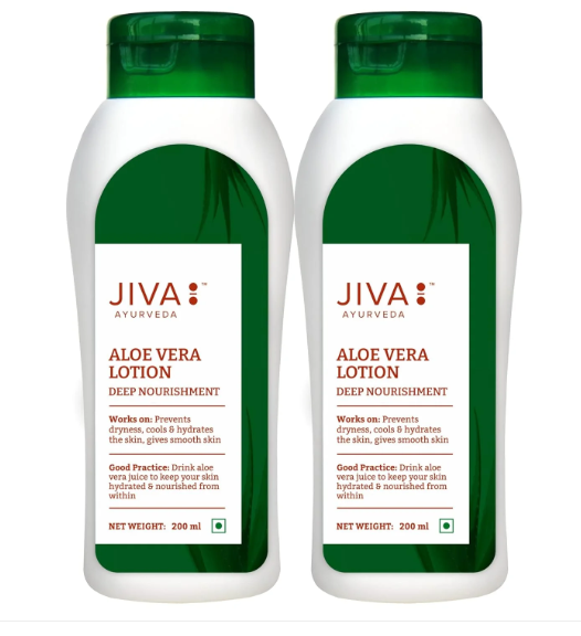 Show details for Jiva Ayurveda Aloe Vera Lotion - 200 ML - Pack of 2 Picture of Jiva Ayurveda Aloe Vera Lotion - 200 ML - Pack of 2