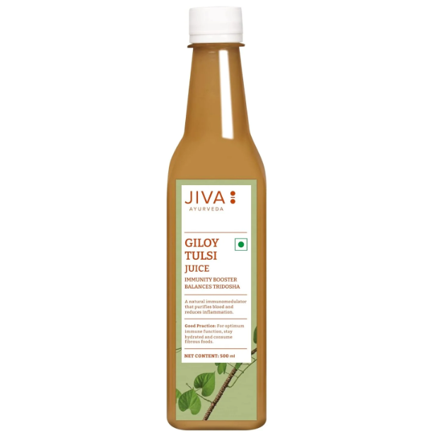 Show details for Jiva Ayurveda Giloy Tulsi Juice - 500 ML Picture of Jiva Ayurveda Giloy Tulsi Juice - 500 ML