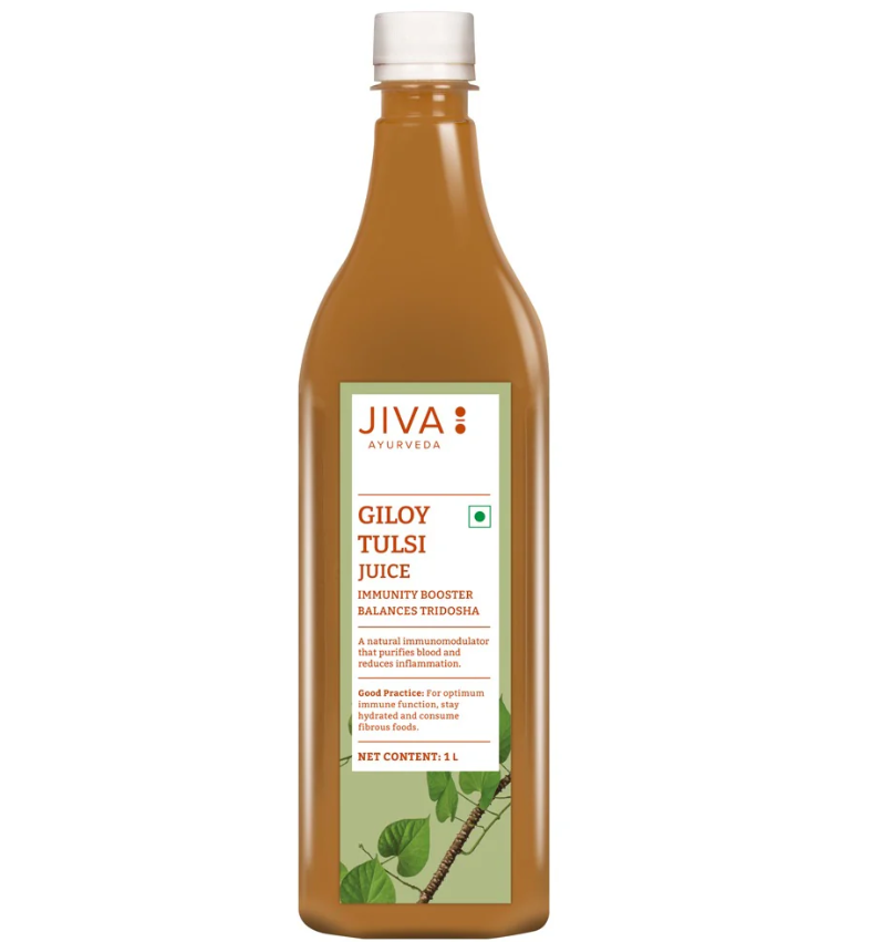 Show details for Jiva Ayurveda Giloy Tulsi Juice - 1L  Picture of Jiva Ayurveda Giloy Tulsi Juice - 1L