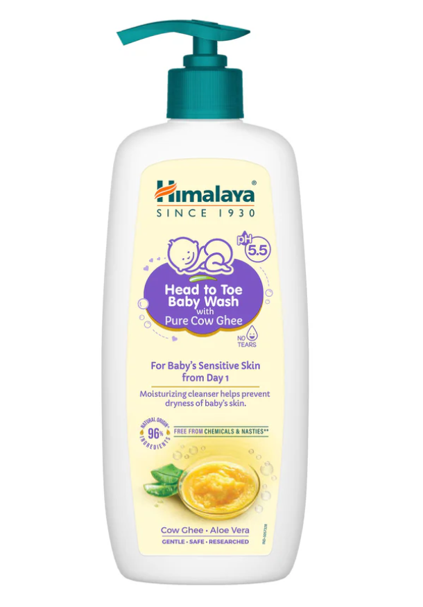 Picture of Himalaya Head to Toe Baby Wash with Pure Cow Ghee - 400 ML
