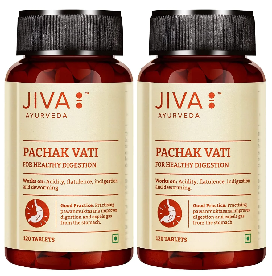 Show details for Jiva Ayurveda Pachak Vati - 120 Tablets - Pack of 2  Picture of Jiva Ayurveda Pachak Vati - 120 Tablets - Pack of 2