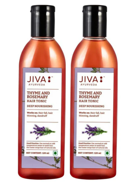 Show details for Jiva Ayurveda Thyme & Rosemary Tonic - 120 ML - Pack of 2 Picture of Jiva Ayurveda Thyme & Rosemary Tonic - 120 ML - Pack of 2