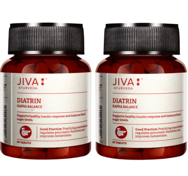 Picture of Jiva Ayurveda Diatrin Tablets - 60 Tabs - Pack of 2