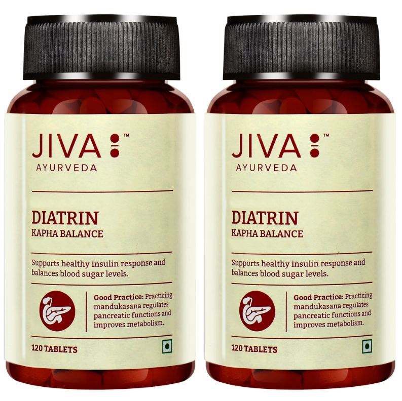 Picture of Jiva Ayurveda Diatrin Tablets - 120 Tabs - Pack of 2