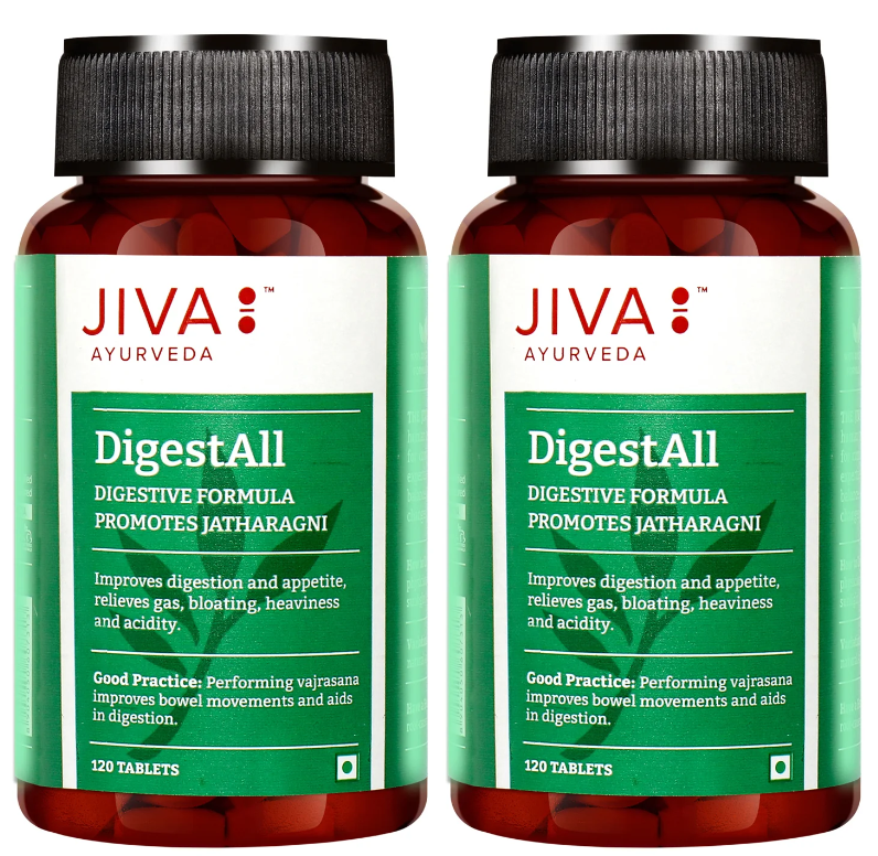 Picture of Jiva Ayurveda Digestall Tablets - 120 Tabs - Pack of 2