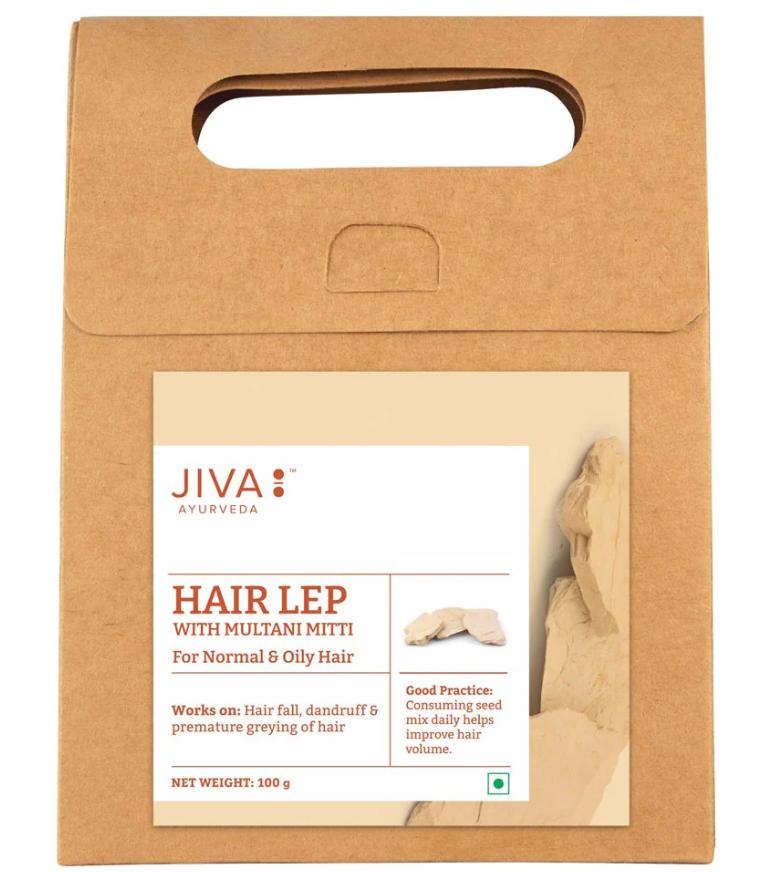 Picture of Jiva Ayurveda Hair Lep With Multani Mitti - 100 gm - Pack of 1