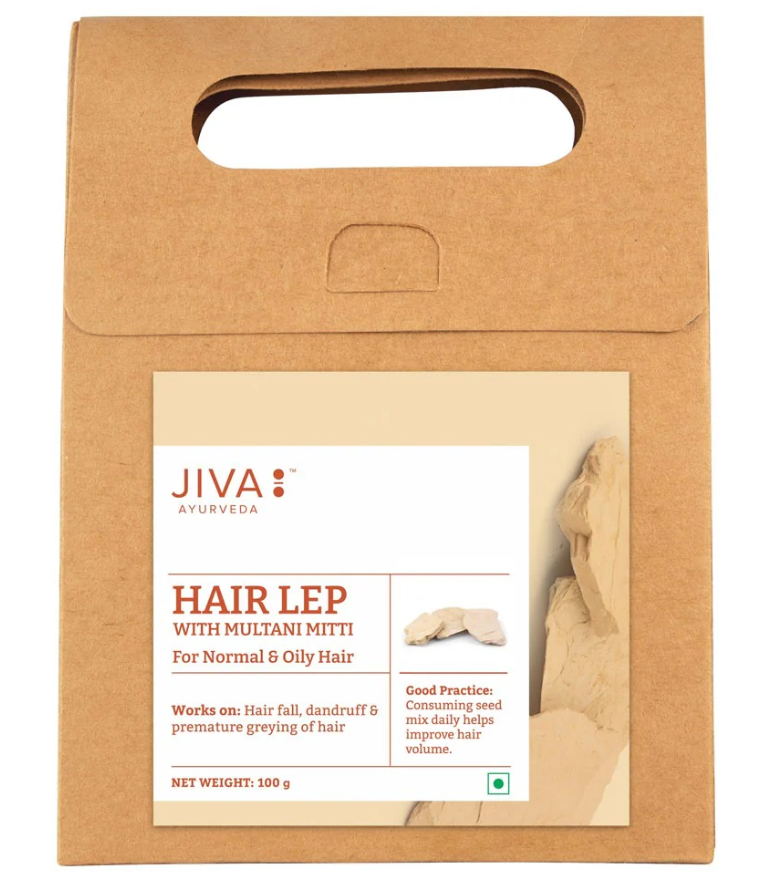 Show details for Jiva Ayurveda Hair Lep With Multani Mitti - 100 gm - Pack of 1 Picture of Jiva Ayurveda Hair Lep With Multani Mitti - 100 gm - Pack of 1