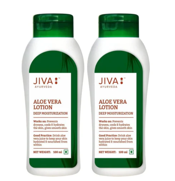 Show details for Jiva Ayurveda Aloe Vera Lotion - 100 ML - Pack of 2 Picture of Jiva Ayurveda Aloe Vera Lotion - 100 ML - Pack of 2