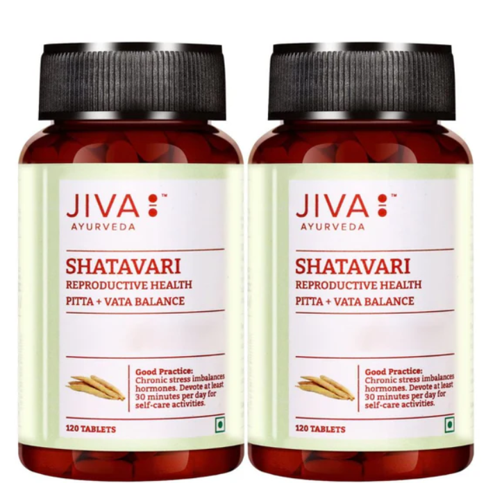 Picture of Jiva Ayurveda Shatavari Tablets - 120 Tabs - Pack of 2