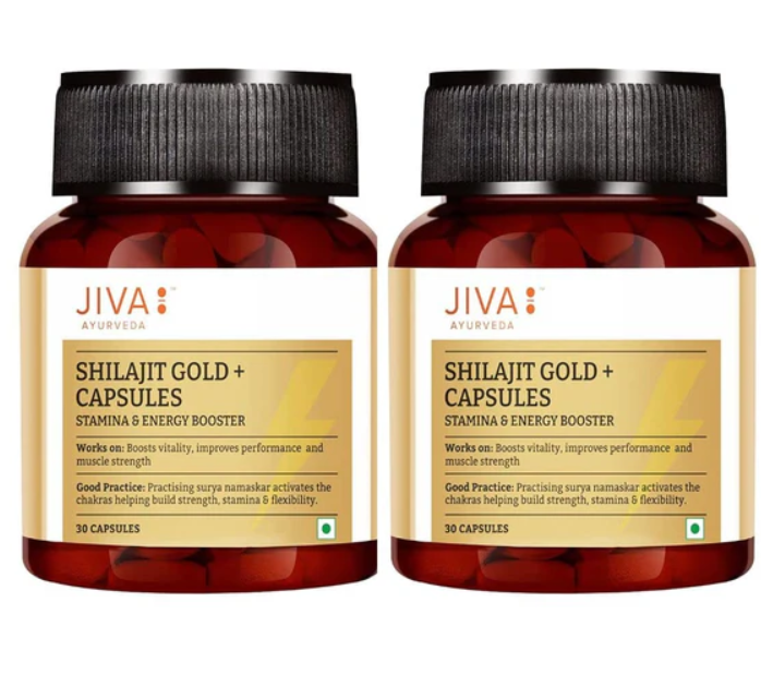 Picture of Jiva Ayurveda Shilajit Gold+ Capsules - 30 Caps - Pack of 2