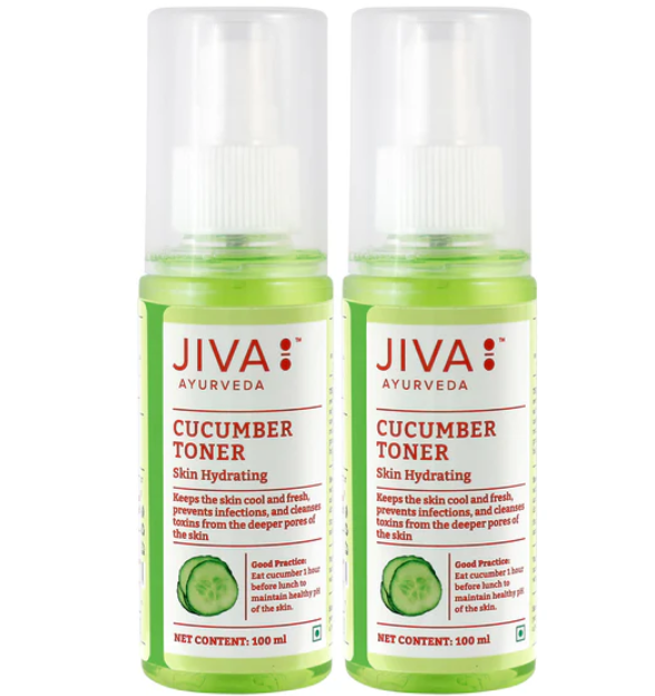 Show details for Jiva Ayurveda Cucumber Toner - 100 ML - Pack of 2 Picture of Jiva Ayurveda Cucumber Toner - 100 ML - Pack of 2