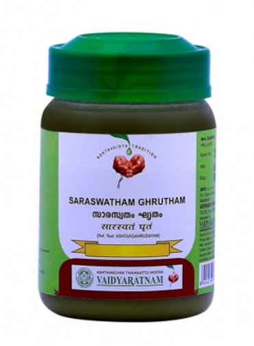 Show details for Vaidyaratnam Saraswatham Ghrutham -150 gm Picture of Vaidyaratnam Saraswatham Ghrutham -150 gm