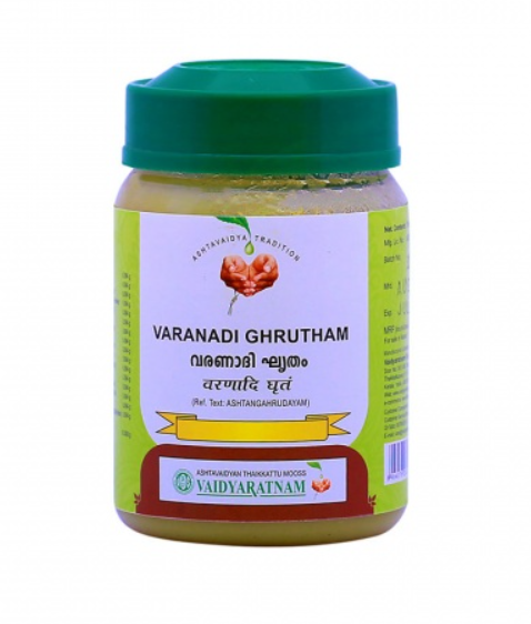 Show details for Vaidyaratnam Varanadi Ghrutham - 150 gm Picture of Vaidyaratnam Varanadi Ghrutham - 150 gm