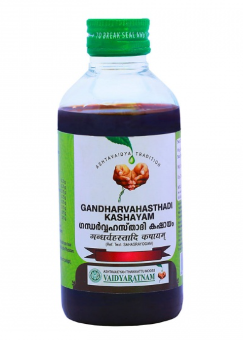 Show details for Vaidyaratnam Gandharvahasthadi Kashayam - 200 ML Picture of Vaidyaratnam Gandharvahasthadi Kashayam - 200 ML