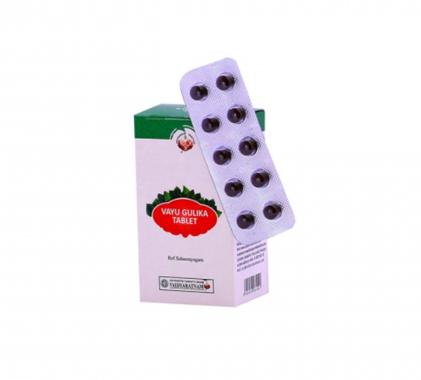 Show details for Vaidyaratnam Vayu Gulika Tablets - 10 Tabs Picture of Vaidyaratnam Vayu Gulika Tablets - 10 Tabs
