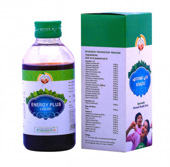 Show details for Vaidyaratnam Energy Plus Liquid - 200 ML Picture of Vaidyaratnam Energy Plus Liquid - 200 ML