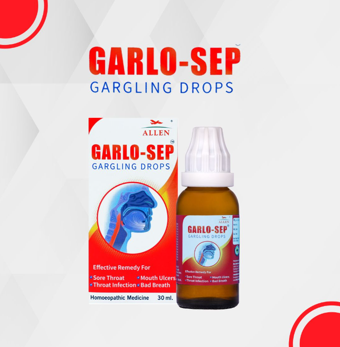 Picture of Allen Homeopathy Garlo-Sep Gargling Drops - 30 ML