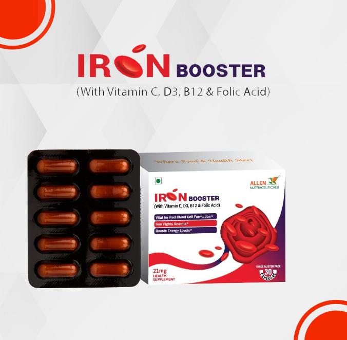 Show details for Allen Homeopathy Iron Booster Capsules - 30 Caps - 21 MG Picture of Allen Homeopathy Iron Booster Capsules - 30 Caps - 21 MG