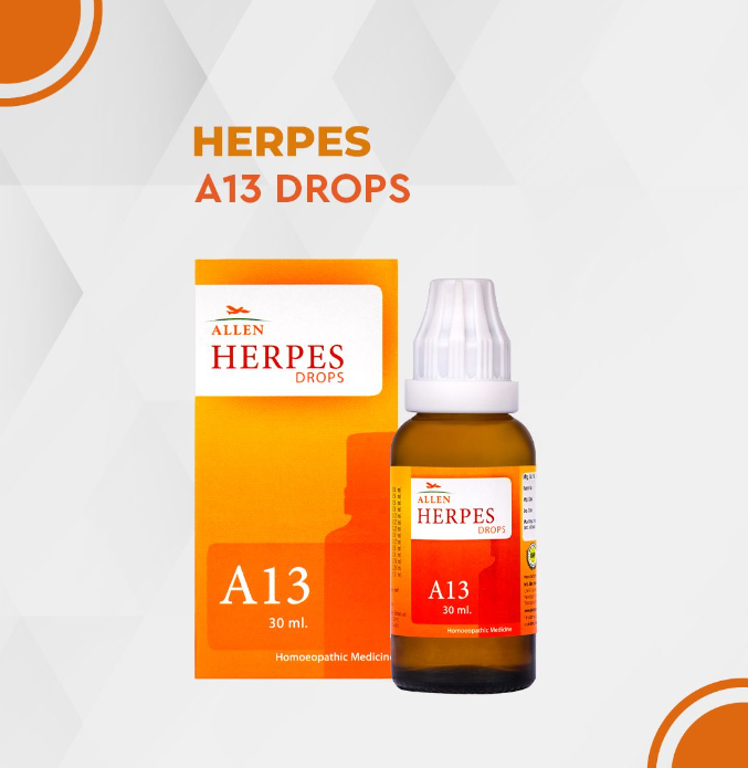 Picture of Allen Homeopathy A13 Herpes Drops  - 30 ML