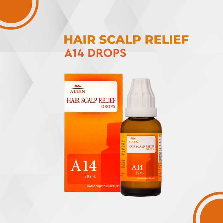 Show details for Allen Homeopathy A14 Hair Scalp Relief Drops  - 30 ML Picture of Allen Homeopathy A14 Hair Scalp Relief Drops  - 30 ML
