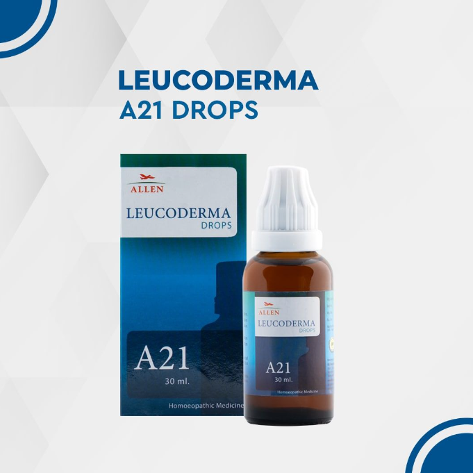 Picture of Allen Homeopathy A21 Leucoderma Drops  - 30 ML