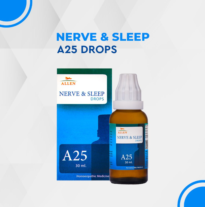 Picture of Allen Homeopathy A25 Nerve & Sleep Drops  - 30 ML