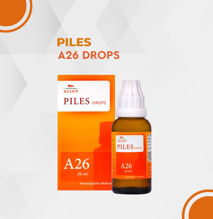 Picture of Allen Homeopathy A26 Piles Drops  - 30 ML