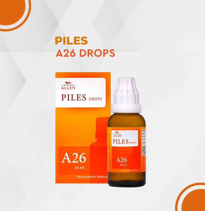 Show details for Allen Homeopathy A26 Piles Drops  - 30 ML Picture of Allen Homeopathy A26 Piles Drops  - 30 ML