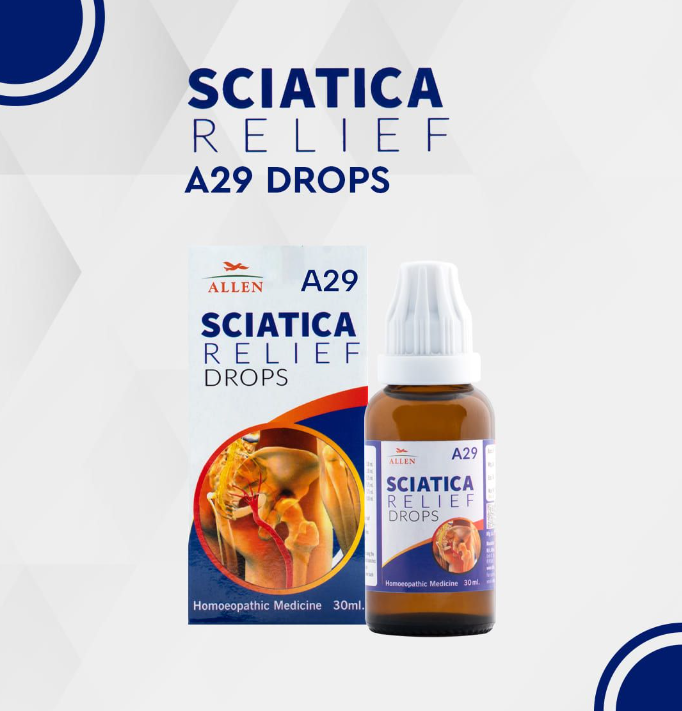 Show details for Allen Homeopathy A29 Sciatica Relief Drops  - 30 ML Picture of Allen Homeopathy A29 Sciatica Relief Drops  - 30 ML