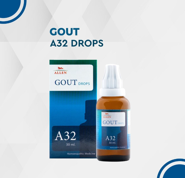 Picture of Allen Homeopathy A32 Gout Drops  - 30 ML