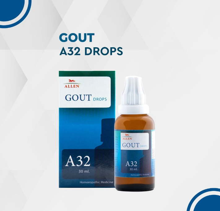 Show details for Allen Homeopathy A32 Gout Drops  - 30 ML Picture of Allen Homeopathy A32 Gout Drops  - 30 ML