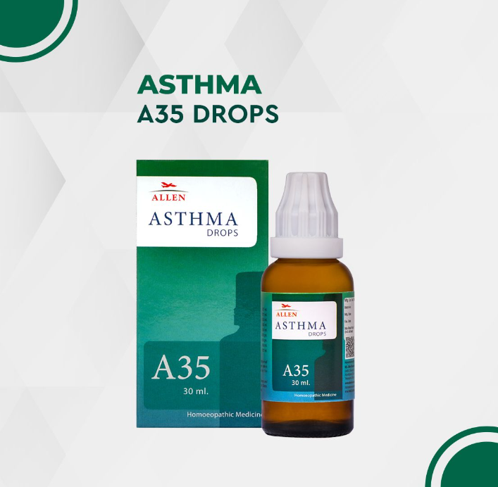 Picture of Allen Homeopathy A35 Asthma Drops  - 30 ML