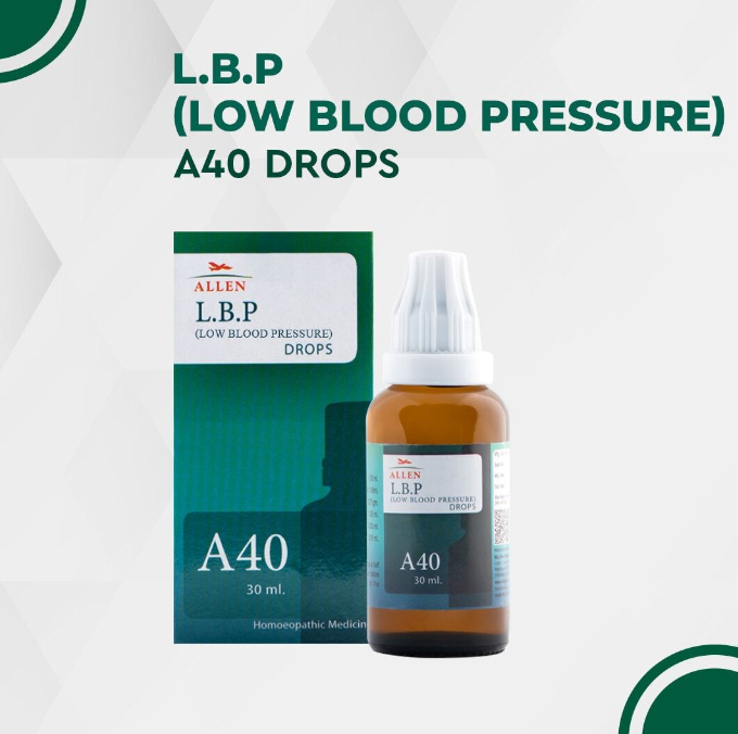 Picture of Allen Homeopathy A40 L.B.P (Low Blood Pressure) Drops  - 30 ML