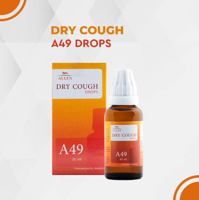 Show details for Allen Homeopathy A49 Dry Cough Drops  - 30 ML Picture of Allen Homeopathy A49 Dry Cough Drops  - 30 ML