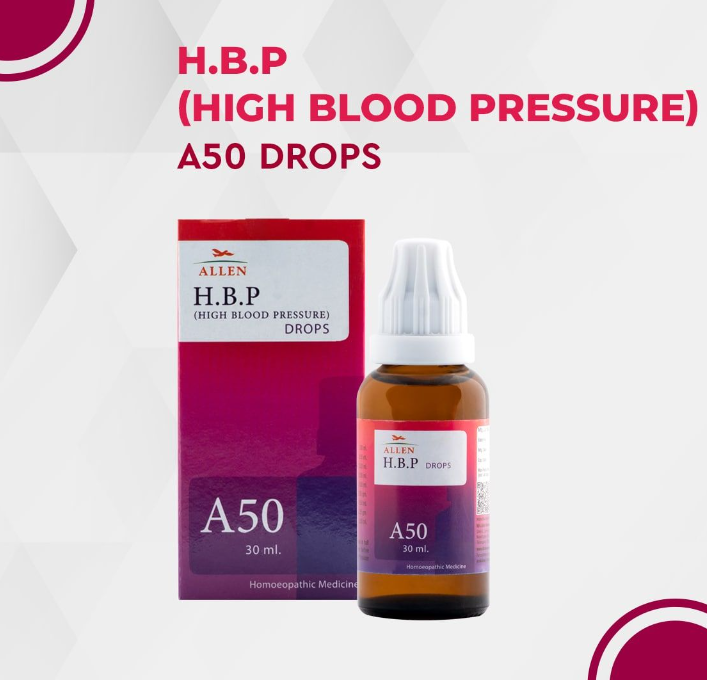 Picture of Allen Homeopathy A50 H.B.P (High Blood Pressure) Drops  - 30 ML