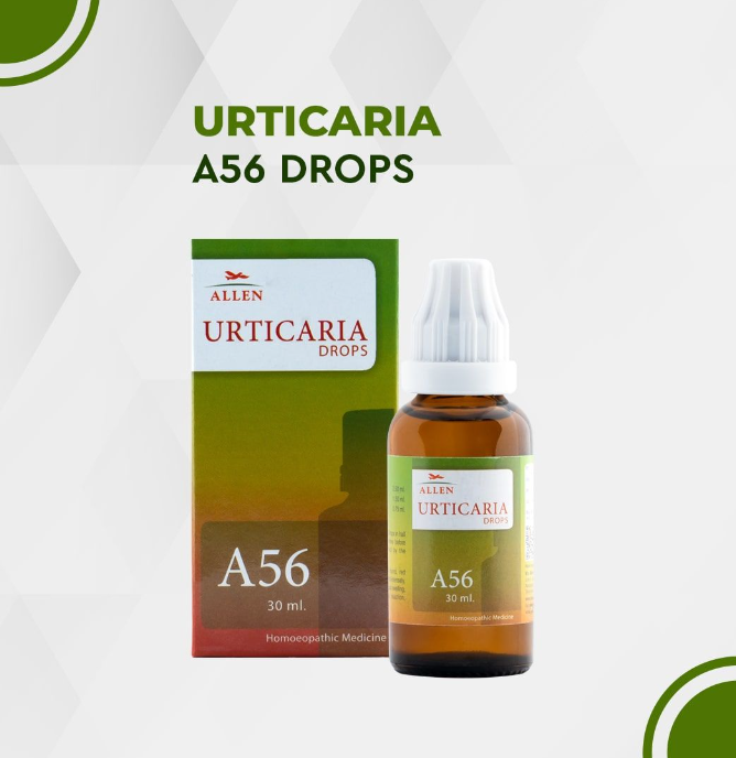 Show details for Allen Homeopathy A56 Urticaria Drops  - 30 ML Picture of Allen Homeopathy A56 Urticaria Drops  - 30 ML