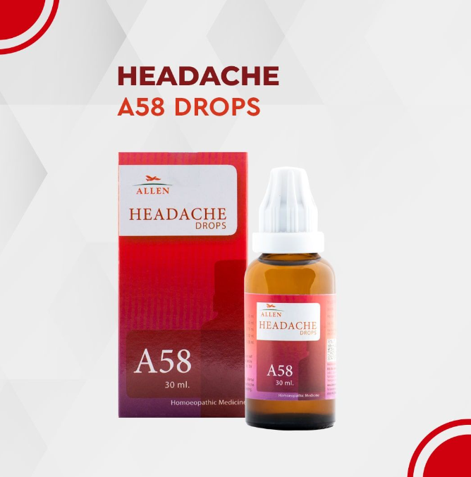Show details for Allen Homeopathy A58 Headache Drops  - 30 ML Picture of Allen Homeopathy A58 Headache Drops  - 30 ML