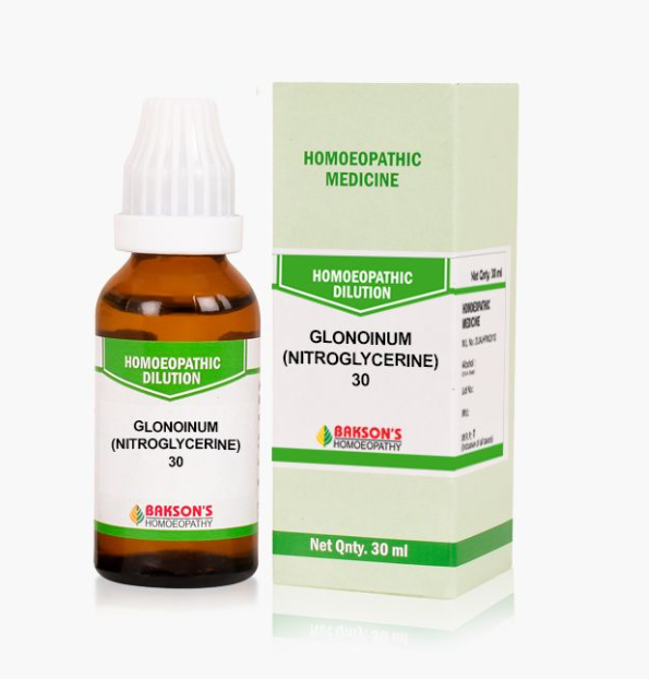 Picture of Bakson's Homeopathy Glonoinum (Nitroglycerine) Dilution - 30 ml