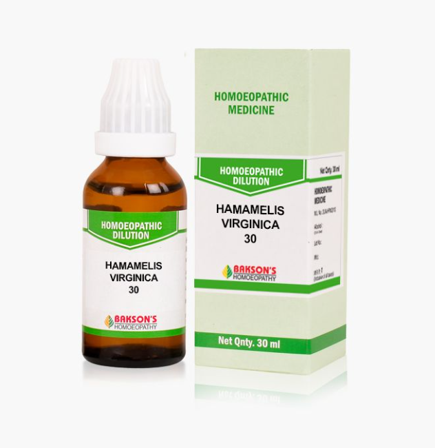 Show details for Bakson's Homeopathy Hamamelis Virginica Dilution - 30 ML Picture of Bakson's Homeopathy Hamamelis Virginica Dilution - 30 ML