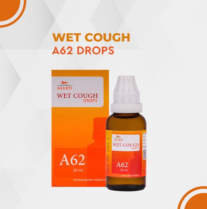 Picture of Allen Homeopathy A62 Wet Cough Drops - 30 ML