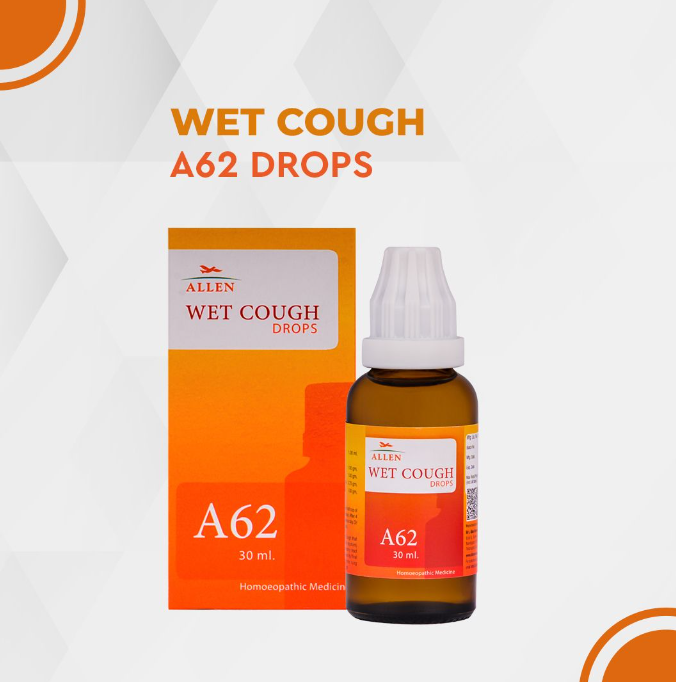 Show details for Allen Homeopathy A62 Wet Cough Drops - 30 ML Picture of Allen Homeopathy A62 Wet Cough Drops - 30 ML