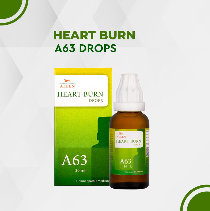 Picture of Allen Homeopathy A63 Heart Burn Drops - 30 ML