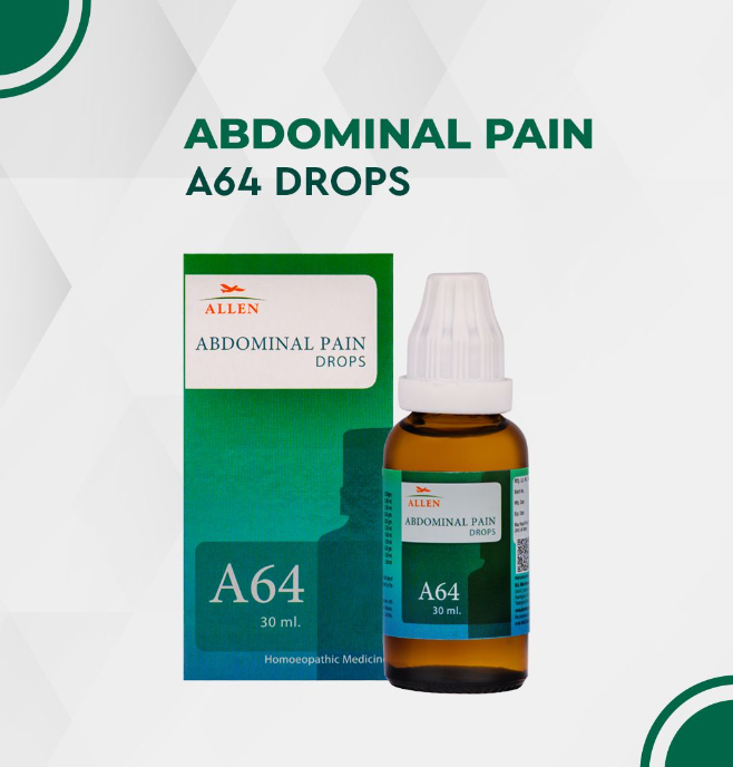 Picture of Allen Homeopathy A64 Abdominal Pain Drops - 30 ML