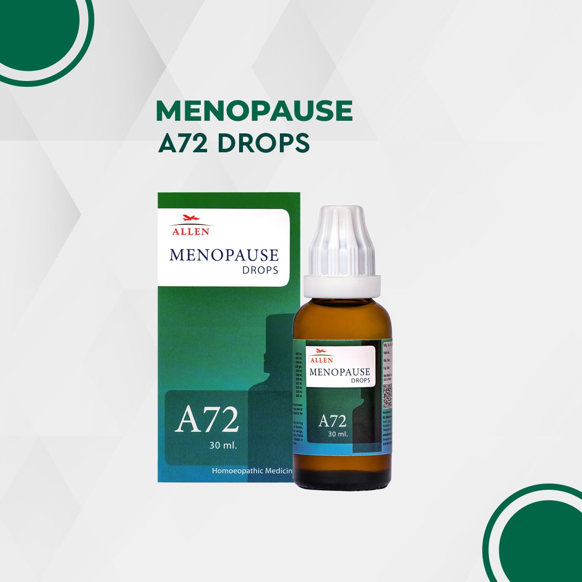 Picture of Allen Homeopathy A72 Menopause Care Drops  - 30 ML