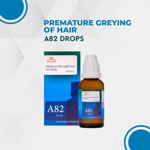 Picture of Allen Homeopathy A82 Premature Greying Of Hair Drops - 30 ML