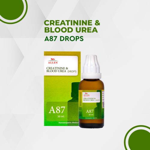 Show details for Allen Homeopathy A87 Creatinine & Blood Urea Drops - 30 ML Picture of Allen Homeopathy A87 Creatinine & Blood Urea Drops - 30 ML