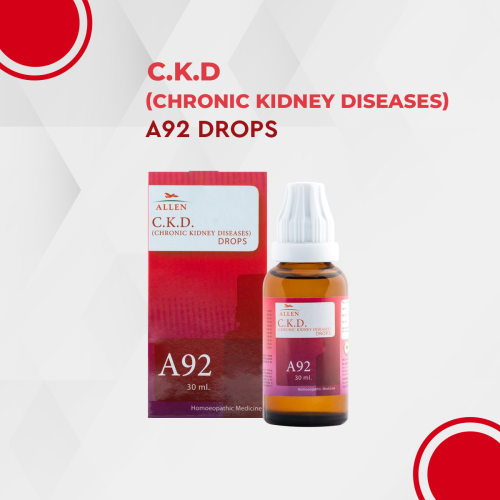 Show details for Allen Homeopathy A92 C.K.D (Chronic Kidney Diseases) Drops - 30 ML Picture of Allen Homeopathy A92 C.K.D (Chronic Kidney Diseases) Drops - 30 ML