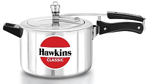 Show details for Hawkins Classic Pressure Cooker 5 Litre - Silver (CL50) Picture of Hawkins Classic Pressure Cooker 5 Litre - Silver (CL50)