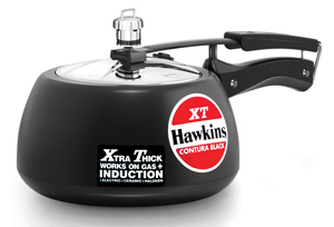 Show details for Hawkins Contura Black XT 3 Litre Pressure Cooker (CXT30) Picture of Hawkins Contura Black XT 3 Litre Pressure Cooker (CXT30)