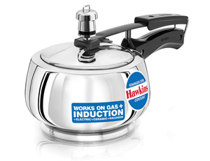 Show details for Hawkins Stainless Steel Contura 1.5 Litre Induction Bottom Pressure Cooker (SSC15) Picture of Hawkins Stainless Steel Contura 1.5 Litre Induction Bottom Pressure Cooker (SSC15)